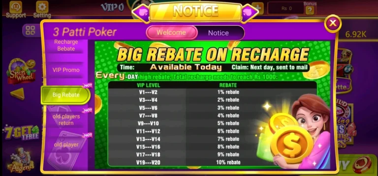 3 Patti Poker Bonuses